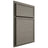 Shiloh Cabinetry Partial Overlay Napa Horizontal Alder Plain Cut Thyme Door