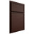 Shiloh Cabinetry Partial Overlay Napa Horizontal Alder Plain Cut Umber Door