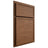 Shiloh Cabinetry Partial Overlay Napa Horizontal Alder Plain Cut Walnut Door