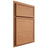 Shiloh Cabinetry Partial Overlay Napa Horizontal Cherry Plain Cut Natural Door