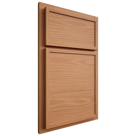 Shiloh Cabinetry Partial Overlay Napa Horizontal Cherry Plain Cut Natural Door