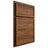 Shiloh Cabinetry Partial Overlay Napa Horizontal Hickory Plain Cut Burnt Sugar Door