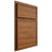 Shiloh Cabinetry Partial Overlay Napa Horizontal Hickory Plain Cut Chestnut Door