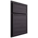 Shiloh Cabinetry Partial Overlay Napa Horizontal Hickory Plain Cut Harbor Door