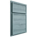 Shiloh Cabinetry Partial Overlay Napa Horizontal Hickory Plain Cut Sky Door