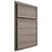 Shiloh Cabinetry Partial Overlay Napa Horizontal Hickory Plain Cut Sterling Door