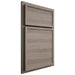 Shiloh Cabinetry Partial Overlay Napa Horizontal Hickory Plain Cut Sterling Door