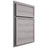 Shiloh Cabinetry Partial Overlay Napa Horizontal Hickory Plain Cut Stratus Door