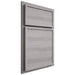 Shiloh Cabinetry Partial Overlay Napa Horizontal Hickory Plain Cut Stratus Door