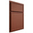 Shiloh Cabinetry Partial Overlay Napa Horizontal Maple Plain Cut Cayenne Door