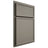 Shiloh Cabinetry Partial Overlay Napa Horizontal Maple Plain Cut Thyme Door