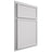Shiloh Cabinetry Partial Overlay Napa Horizontal Paintable Arctic Door