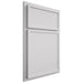 Shiloh Cabinetry Partial Overlay Napa Horizontal Paintable Arctic Door