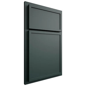 Shiloh Cabinetry Partial Overlay Napa Horizontal Paintable Billiard Green Door