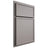 Shiloh Cabinetry Partial Overlay Napa Horizontal Paintable Dovetail Gray Door