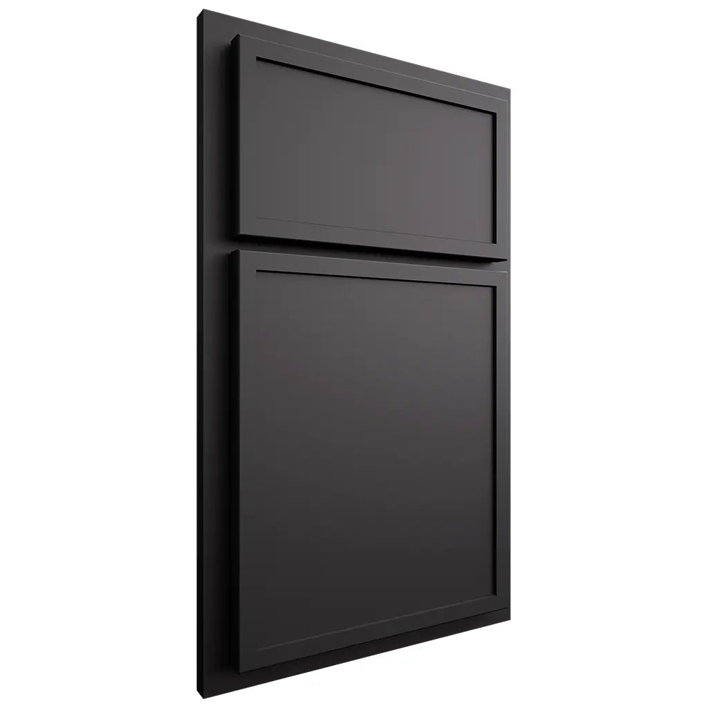 Shiloh Cabinetry Partial Overlay Napa Horizontal Paintable Iron Ore Door