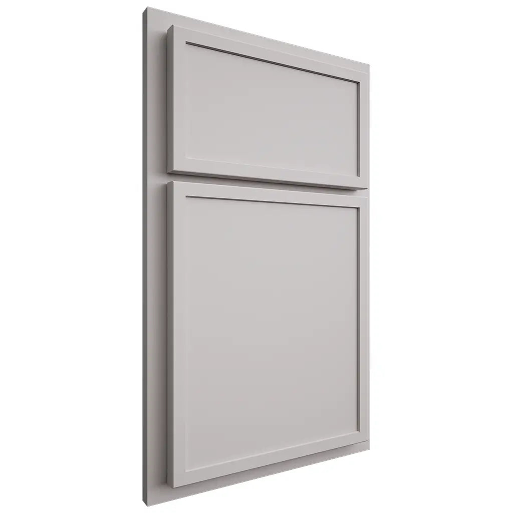 Shiloh Cabinetry Partial Overlay Napa Horizontal Paintable Light French Gray Door
