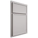Shiloh Cabinetry Partial Overlay Napa Horizontal Paintable Light French Gray Door