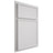 Shiloh Cabinetry Partial Overlay Napa Horizontal Paintable Polar Door