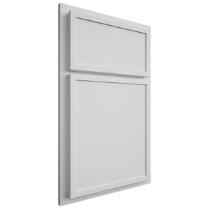 Shiloh Cabinetry Partial Overlay Napa Horizontal Paintable Polar Door