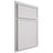 Shiloh Cabinetry Partial Overlay Napa Horizontal Paintable Pure White Door