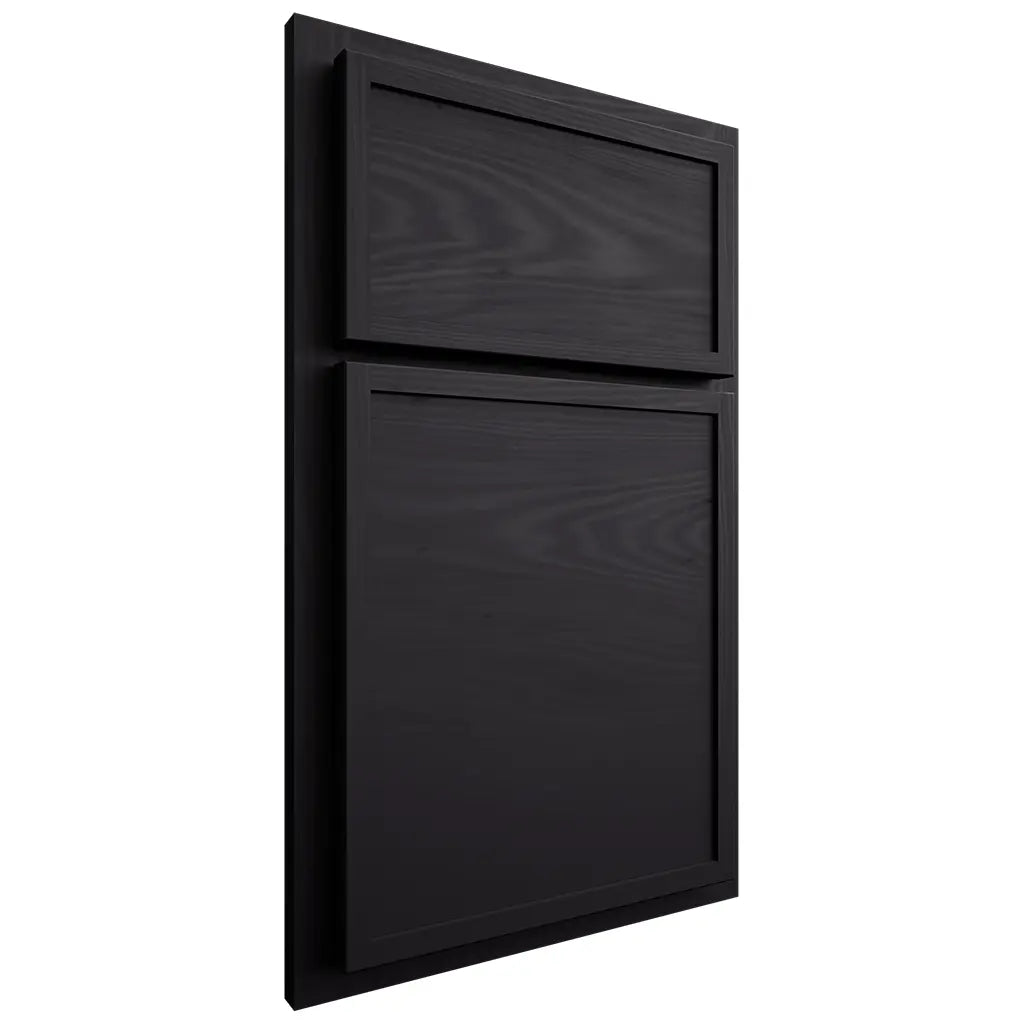 Shiloh Cabinetry Partial Overlay Napa Horizontal Poplar Plain Cut Harbor Door