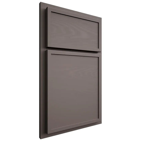 Shiloh Cabinetry Partial Overlay Napa Horizontal Poplar Plain Cut Heatherstone Door
