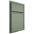 Shiloh Cabinetry Partial Overlay Napa Horizontal Poplar Plain Cut Moss Door