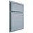 Shiloh Cabinetry Partial Overlay Napa Horizontal Poplar Plain Cut Sky Door