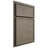 Shiloh Cabinetry Partial Overlay Napa Horizontal Poplar Plain Cut Sterling Door