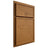 Shiloh Cabinetry Partial Overlay Napa Horizontal Red Oak Plain Cut Autumn Door