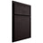 Shiloh Cabinetry Partial Overlay Napa Horizontal Red Oak Plain Cut Espresso Door