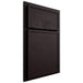 Shiloh Cabinetry Partial Overlay Napa Horizontal Red Oak Plain Cut Espresso Door