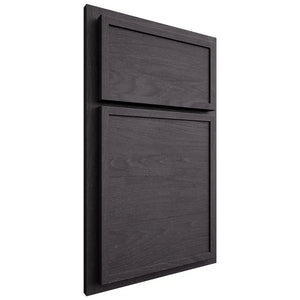 Shiloh Cabinetry Partial Overlay Napa Horizontal Red Oak Plain Cut Harbor Door
