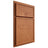 Shiloh Cabinetry Partial Overlay Napa Horizontal Red Oak Plain Cut Harvest Door