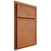 Shiloh Cabinetry Partial Overlay Napa Horizontal Red Oak Plain Cut Harvest Door