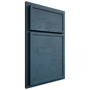 Shiloh Cabinetry Partial Overlay Napa Horizontal Red Oak Plain Cut Hudson Door
