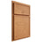 Shiloh Cabinetry Partial Overlay Napa Horizontal Red Oak Plain Cut Medium Door