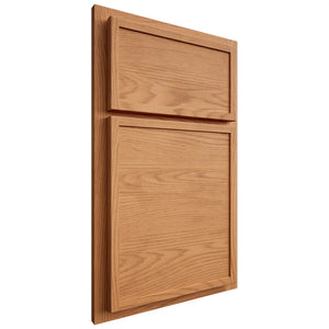 Shiloh Cabinetry Partial Overlay Napa Horizontal Red Oak Plain Cut Medium Door