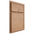 Shiloh Cabinetry Partial Overlay Napa Horizontal Red Oak Plain Cut Natural Door