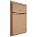 Shiloh Cabinetry Partial Overlay Napa Horizontal Red Oak Plain Cut Natural Door