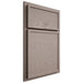 Shiloh Cabinetry Partial Overlay Napa Horizontal Red Oak Plain Cut Sterling Door