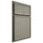 Shiloh Cabinetry Partial Overlay Napa Horizontal Red Oak Plain Cut Thyme Door