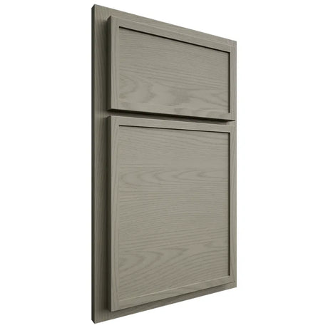 Shiloh Cabinetry Partial Overlay Napa Horizontal Red Oak Plain Cut Thyme Door