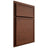 Shiloh Cabinetry Partial Overlay Napa Horizontal Walnut Plain Cut Rye Door