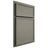 Shiloh Cabinetry Partial Overlay Napa Horizontal Walnut Plain Cut Thyme Door