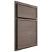 Shiloh Cabinetry Partial Overlay Napa Horizontal White Oak Plain Cut Clay Door