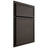 Shiloh Cabinetry Partial Overlay Napa Horizontal White Oak Plain Cut Creekside Door