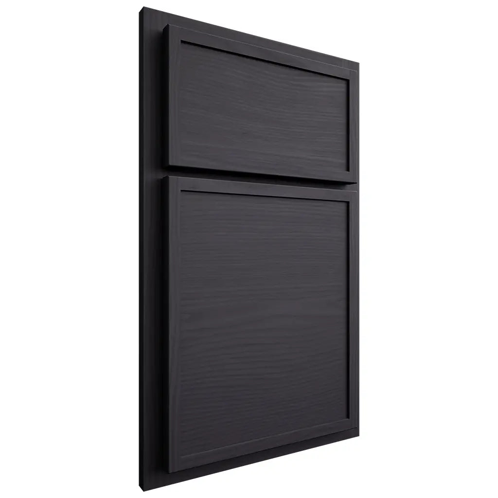Shiloh Cabinetry Partial Overlay Napa Horizontal White Oak Plain Cut Harbor Door