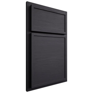 Shiloh Cabinetry Partial Overlay Napa Horizontal White Oak Plain Cut Harbor Door